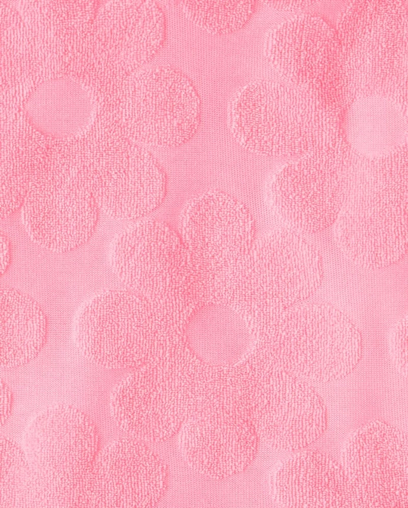 Baby And Toddler Girls Floral Terry Swim Cover-Up