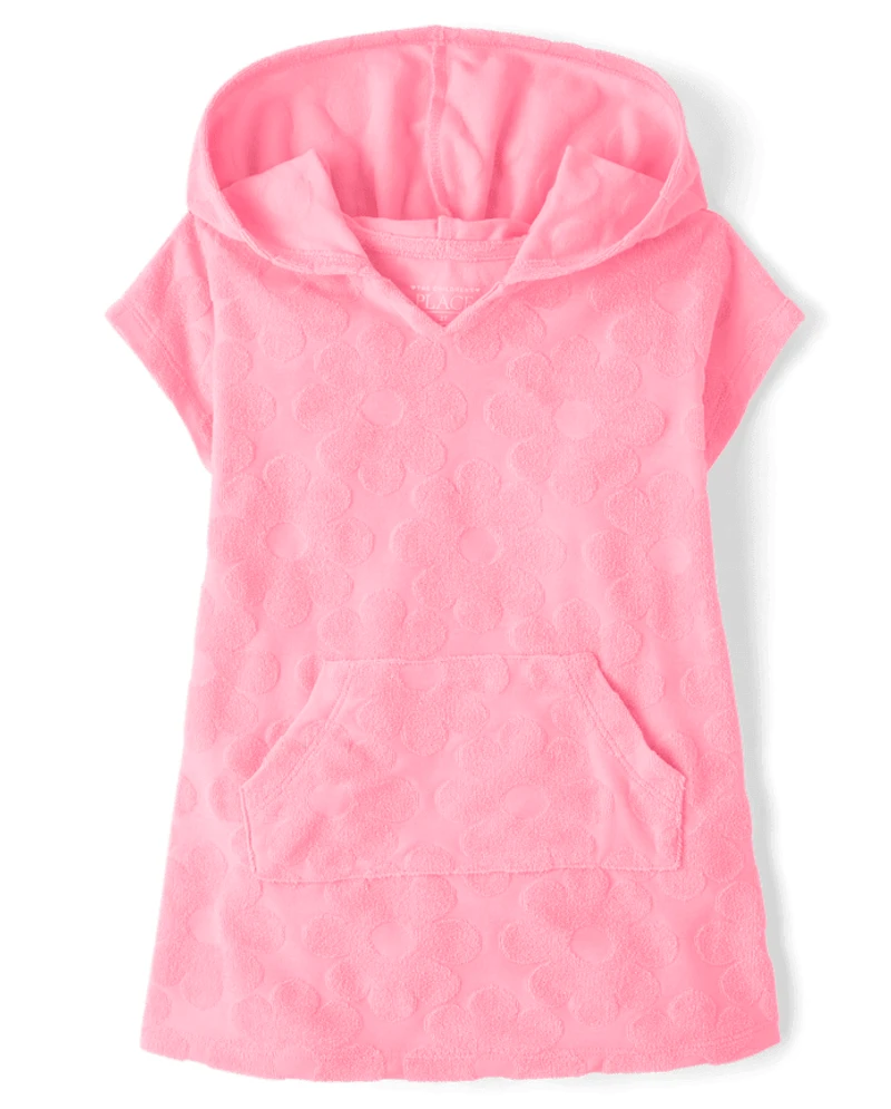 Baby And Toddler Girls Floral Terry Swim Cover-Up