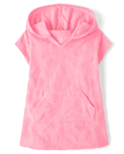 Baby And Toddler Girls Floral Terry Swim Cover-Up