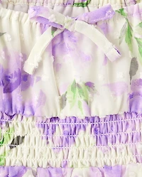 Baby And Toddler Girls Mommy Me Floral Chiffon Ruffle Dress