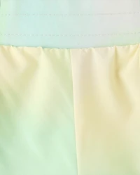 tout-petit, fille Quick Dry arc-en-ciel Marble Lined Short