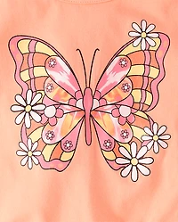 Ensemble 2 pièces papillon pour petite fille