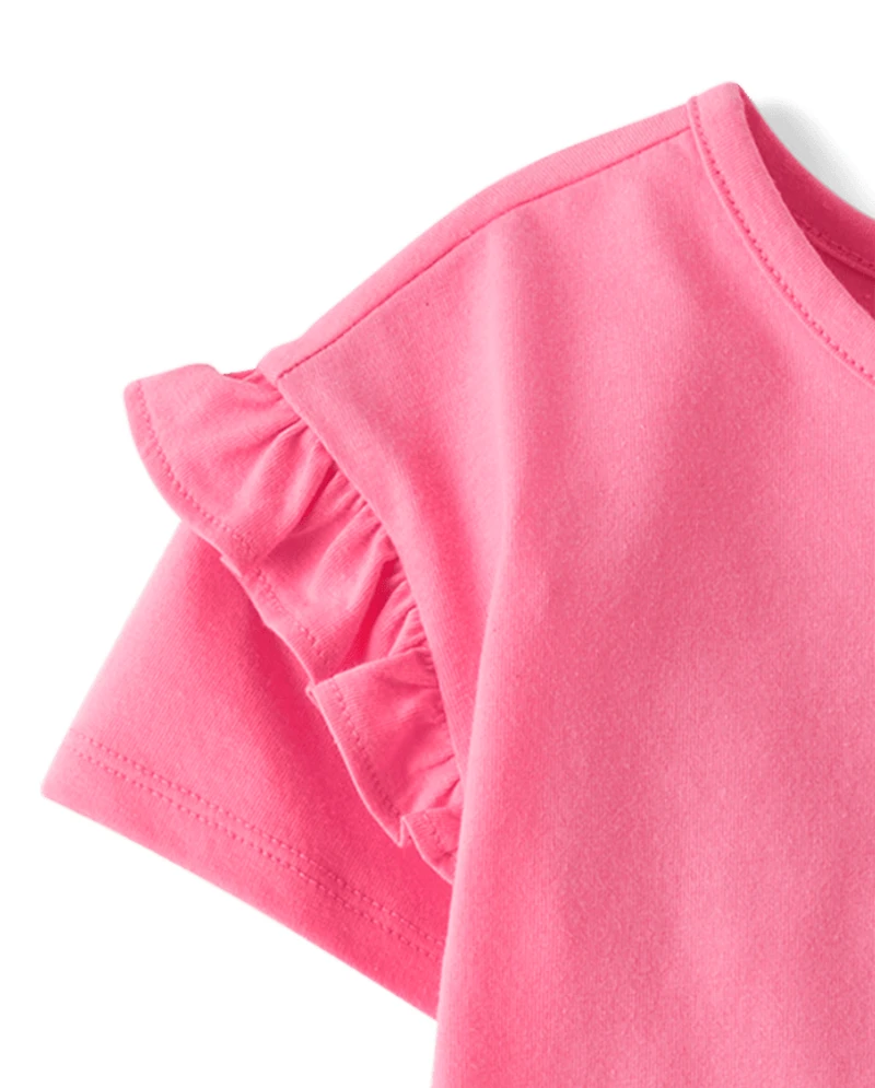 Lot de 2 hauts imprimés à dos croisé pour petites filles