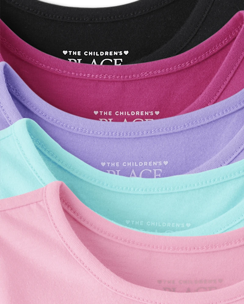 Toddler Girls Empire Babydoll Top 5-Pack