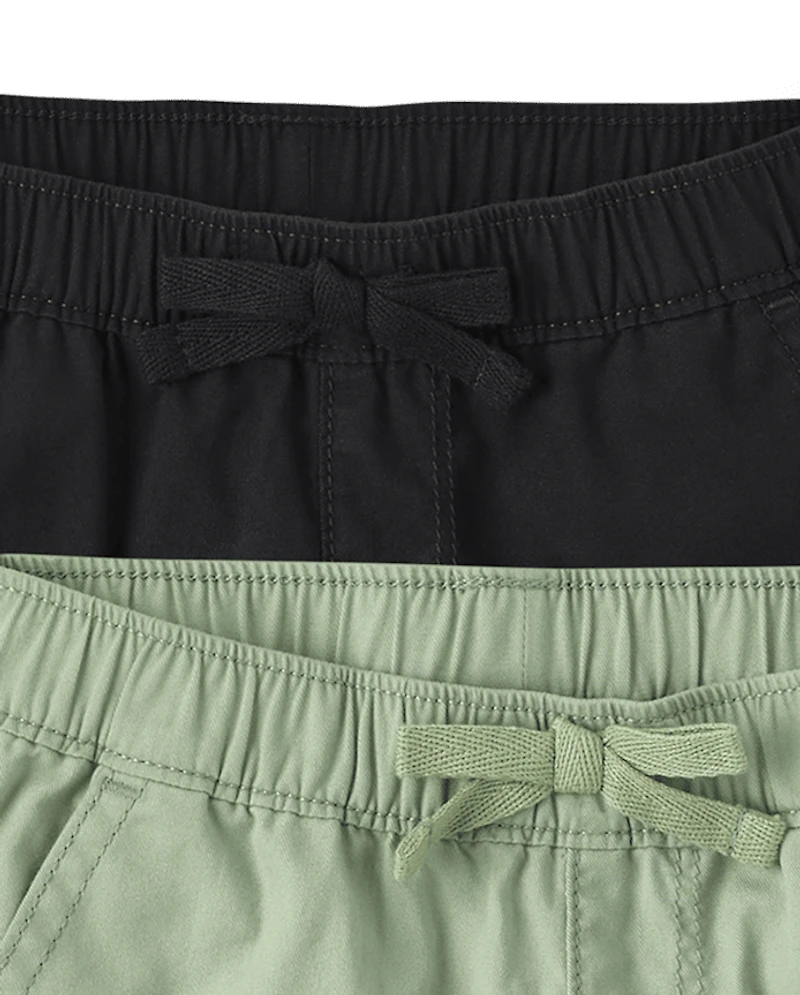 Lot de 4 shorts en sergé pour petites filles