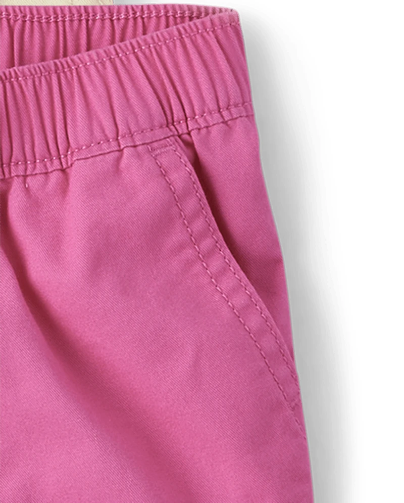 Lot de 4 shorts en sergé pour petites filles