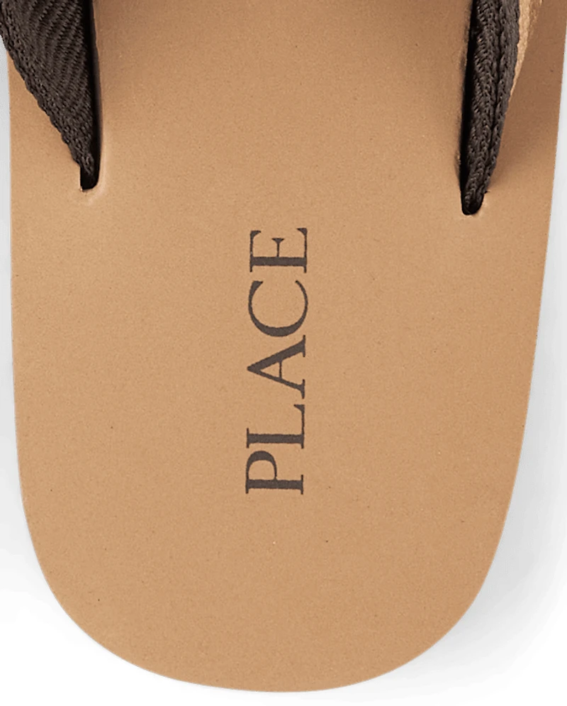 Kids Striped Flip Flops