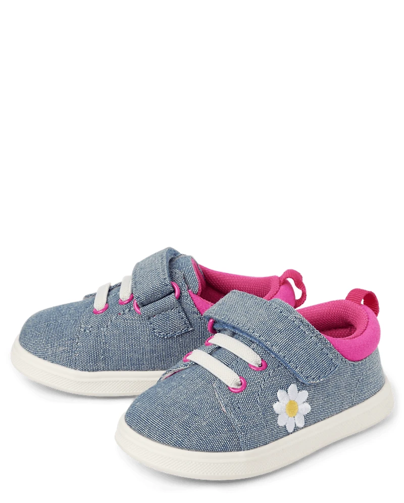 Baby And Toddler Girls Daisy First Steps Sneakers