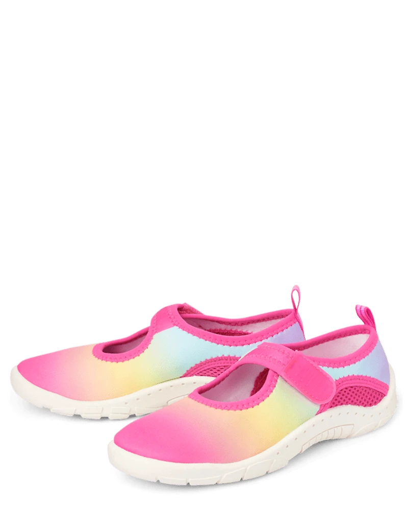Girls Rainbow Ombre Water Shoes