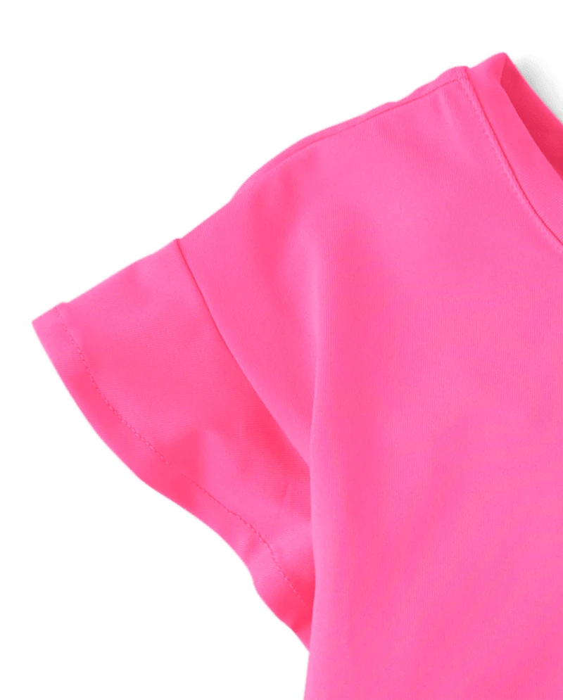 Toddler Girls Quick Dry Flutter Top