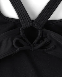 Girls Cut-Out One Piece Swimsuit
