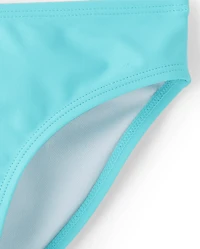 Girls Ruffle One Shoulder Bikini Swimsuit