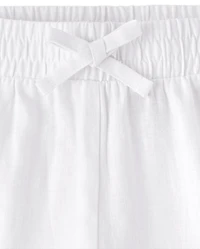 Pantalon de plage à jambe large en lin mélangé Fille