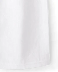 Girls Linen-Blend Wide Leg Beach Pants