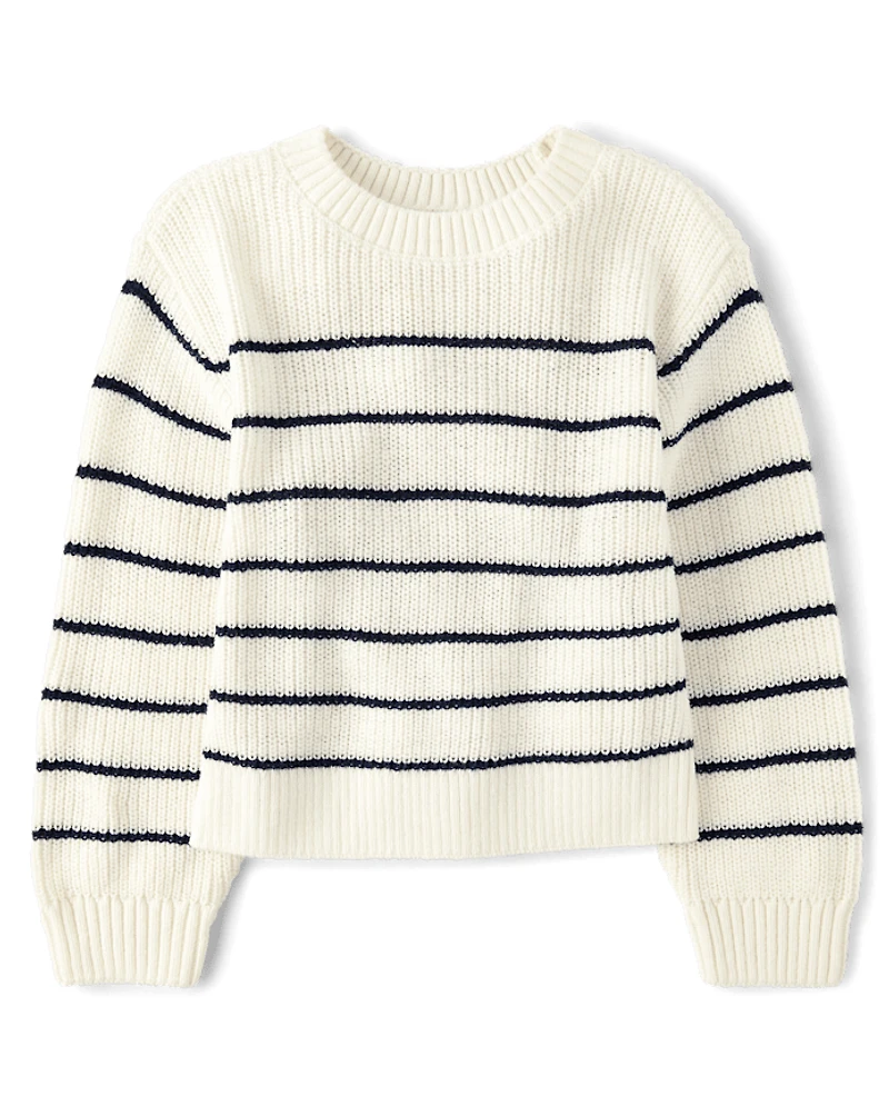 Girls Striped Sweater