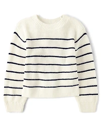 Girls Striped Sweater