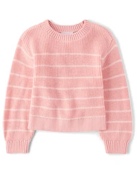 Girls Striped Sweater
