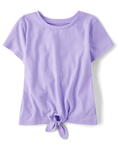 Haut noué sur le devant pour fille