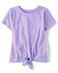 Haut noué sur le devant pour fille