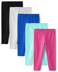 Lot de 5 leggings Capri pour filles