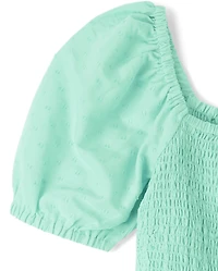 Womens Mommy And Me Smocked Tiered Dress