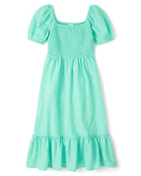 Womens Mommy And Me Smocked Tiered Dress