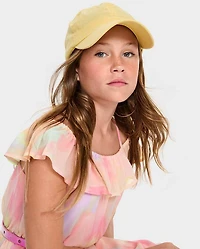 Girls Rainbow Tie Dye Off Shoulder Dress