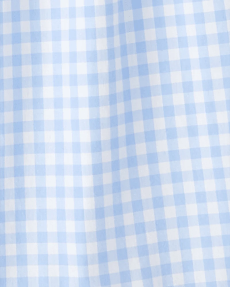 Womens Mommy And Me Gingham Poplin Smocked Tiered Dress