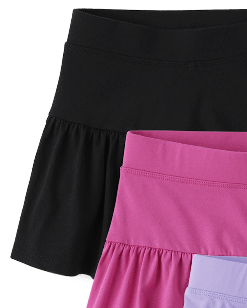 Lot de 5 jupes-shorts à volants pour filles