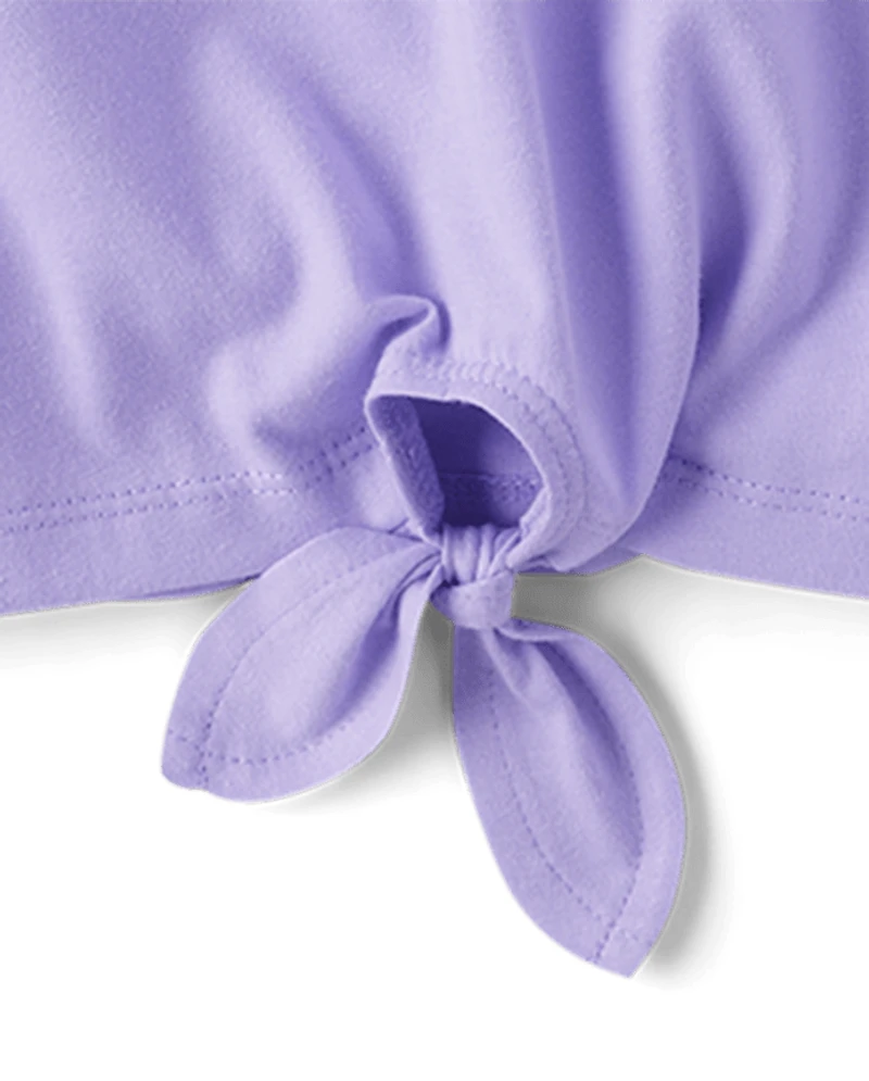 Girls Tie Front Top 5-Pack