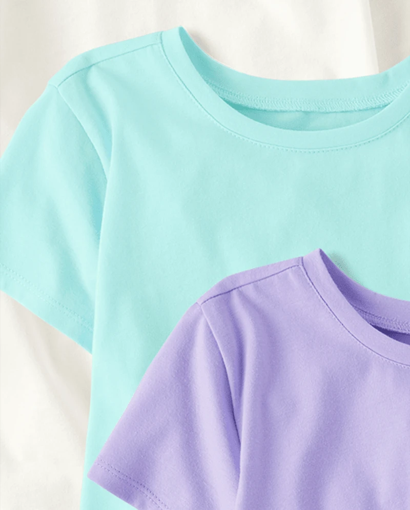 Lot de 5 hauts noués sur le devant pour filles