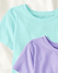 Lot de 5 hauts noués sur le devant pour filles