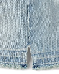 Short midi en jean pour fille