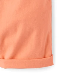 Shorty court en sergé à revers pour filles (lot de 4)