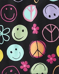 Haut imprimé à volants pour filles