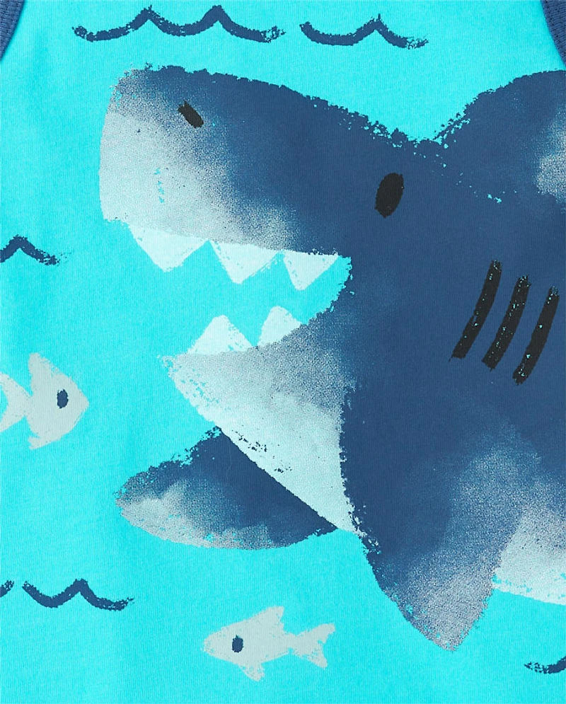 Baby And Toddler Boys Shark Tank Top 3-Pack