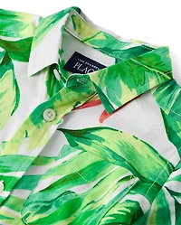 Baby And Toddler Boys Matching Family Tropical Poplin Button Up Shirt