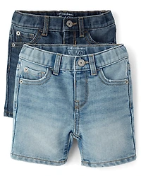 Lot de 2 shorts en jean pour bébés et tout-petits garçons