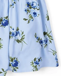 Womens Mommy And Me Floral Midi Tiered Dress