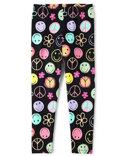 Girls Print Leggings