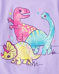 Baby And Toddler Girls Animal Graphic Tee 4-Pack