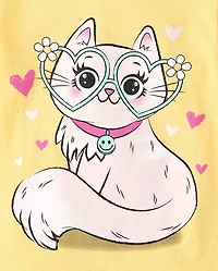 Baby And Toddler Girls Animal Graphic Tee 4-Pack