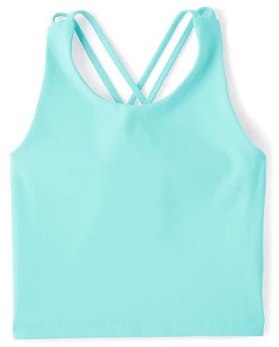 Girls Quick Dry Cross Back Tank Top