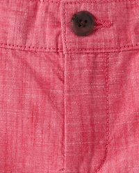 Boys Textured Chino Shorts