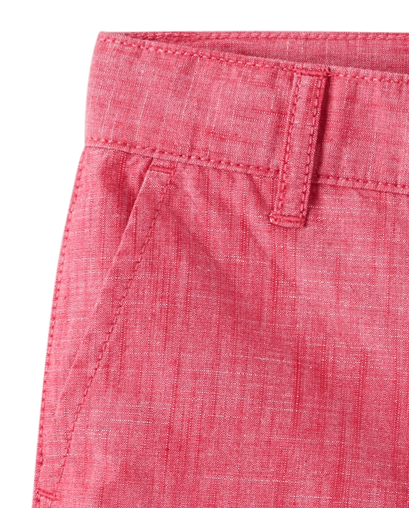 Boys Textured Chino Shorts