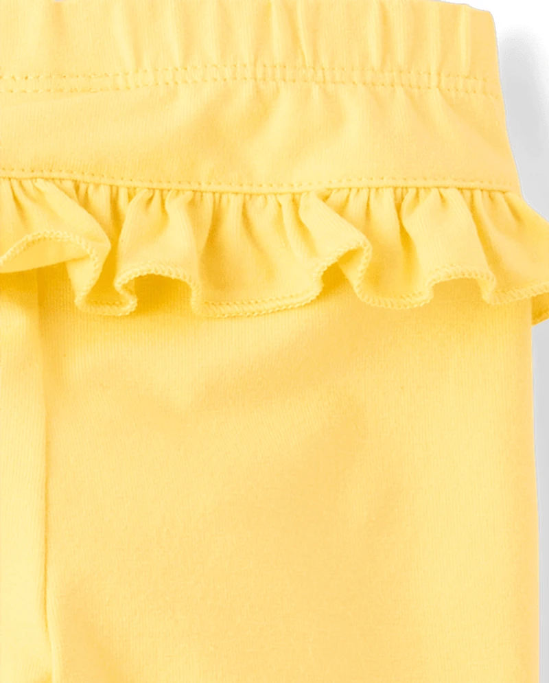 Lot de 2 leggings à volants pour bébé fille