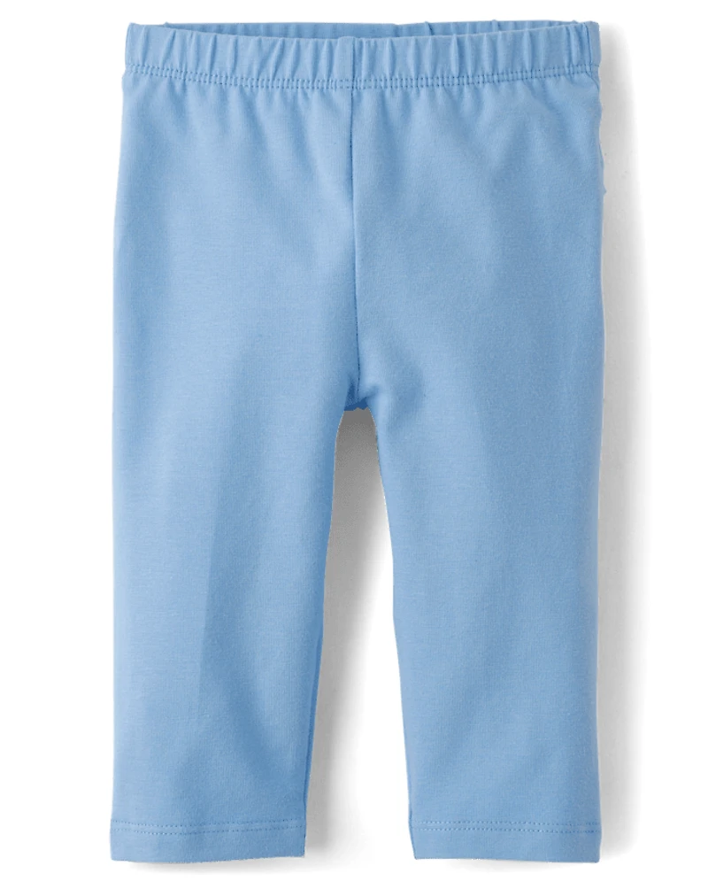 Baby Girls Floral Ruffle Leggings 2-Pack