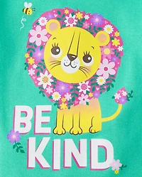Baby And Toddler Girls Be Kind Snug Fit Cotton Pajamas