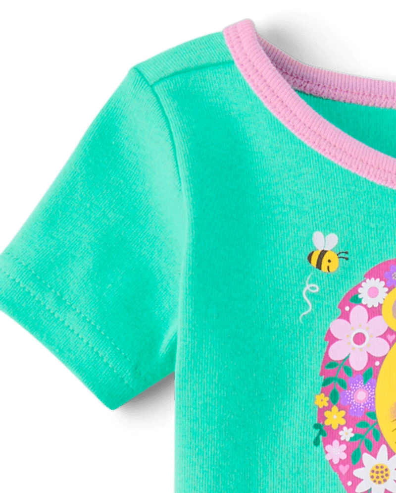 Pyjamas en coton ajustés Be Kind pour bébés et petites filles