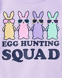 Baby And Toddler Girls Matching Family Egg Hunting Squad Snug Fit Cotton Pajamas